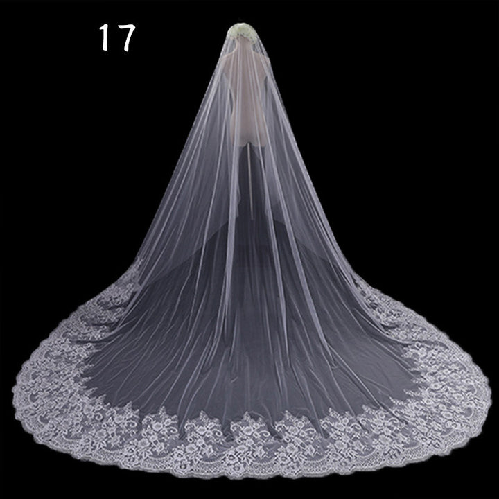 Bride Wedding Master Wedding Veil Long Long Tail - Trendex