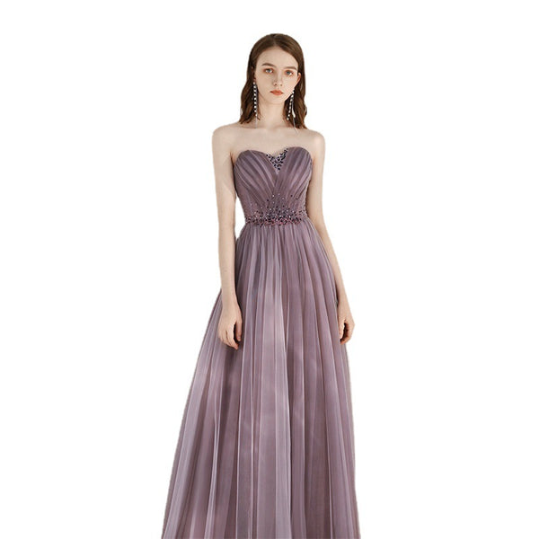 Purple Host Star Sky Toast Dress Shoulder To Shoulder - Trendex
