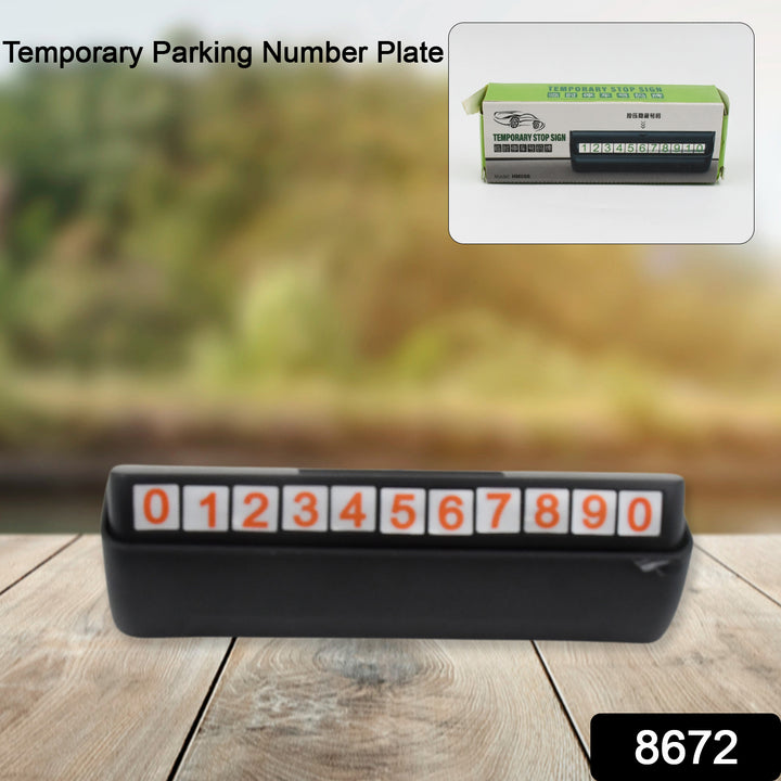 Temporary Car Parking Mobile Number Display With Magnetic Numbers Stickers (1pc) - Trendex