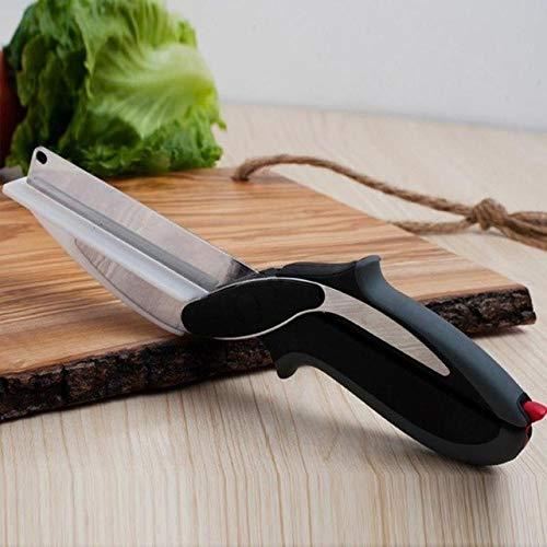 073 Stainless Steel 4 In 1 Clever Cutter Black - Trendex
