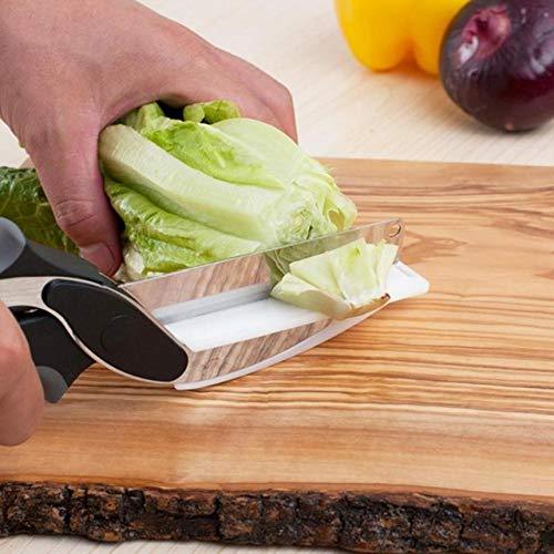 073 Stainless Steel 4 In 1 Clever Cutter Black - Trendex
