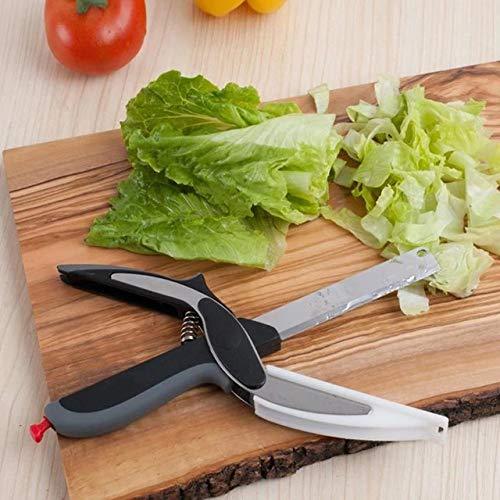 073 Stainless Steel 4 In 1 Clever Cutter Black - Trendex