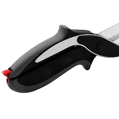 073 Stainless Steel 4 In 1 Clever Cutter Black - Trendex