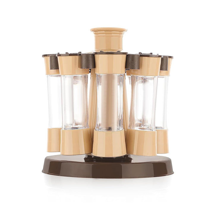 360 Revolving Spice Rack For Kitchen And Dining Table 8 Spice Jars - Trendex