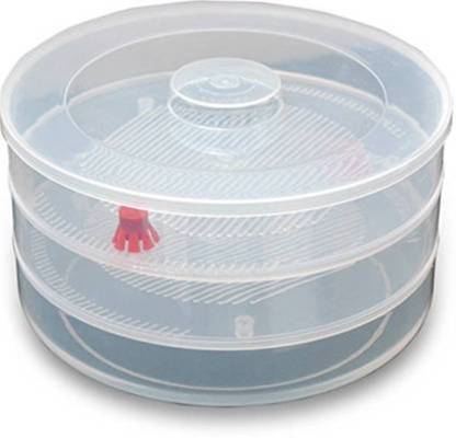 093 Plastic 3 Compartment Sprout Maker White - Trendex