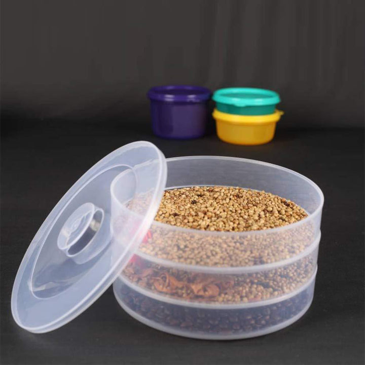 093 Plastic 3 Compartment Sprout Maker White - Trendex