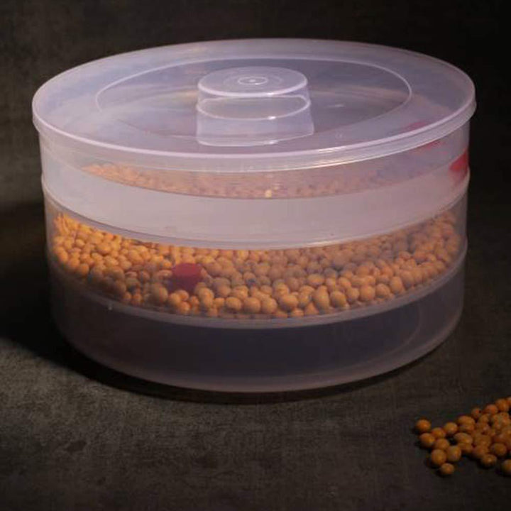093 Plastic 3 Compartment Sprout Maker White - Trendex