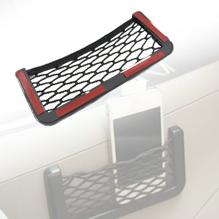Car Storage Organize Car String Bag Car Seat Side Storage Net Bag Mesh Pocket Organizer Stick-on For Purse Bag Phone - Trendex