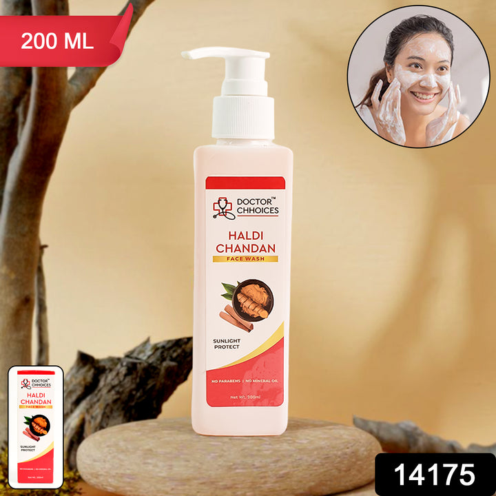 Doctor Chhoices Haldi Chandan Face Wash 200 Ml (1 Pc) - Trendex