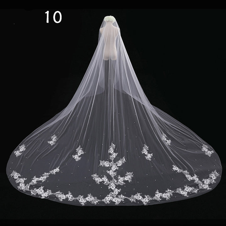 Bride Wedding Master Wedding Veil Long Long Tail - Trendex