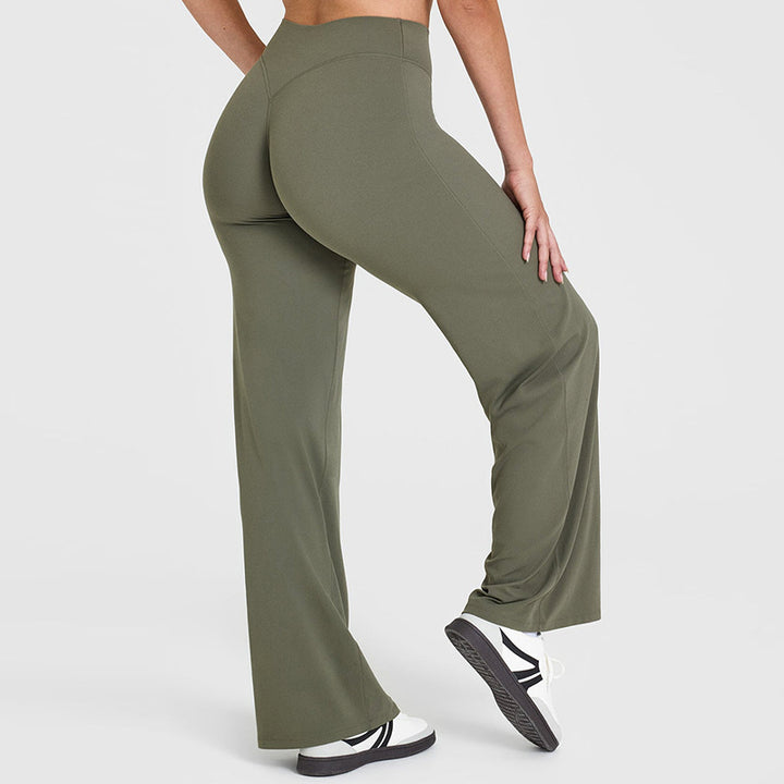 Yoga Pants Women's Thin High Waist Straight Pants - Trendex