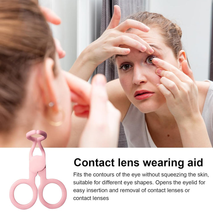 Plastic Ergonomic Women Eye Care Contact Lenses Inserter Remover Tool (1 Pc) - Trendex