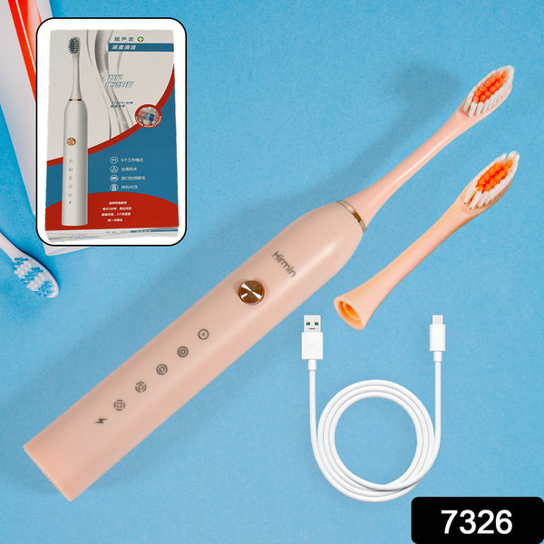 7326 Electric Toothbrush For Adults And Teens Electric Toothbrush Deep Cleansing Toothbrush With Extra Brush Heads - Trendex