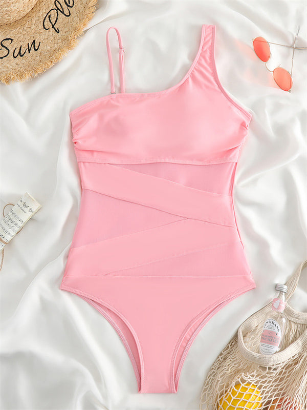 Sexy Silk One-piece Swimsuit Women's Jumpsuit - Trendex