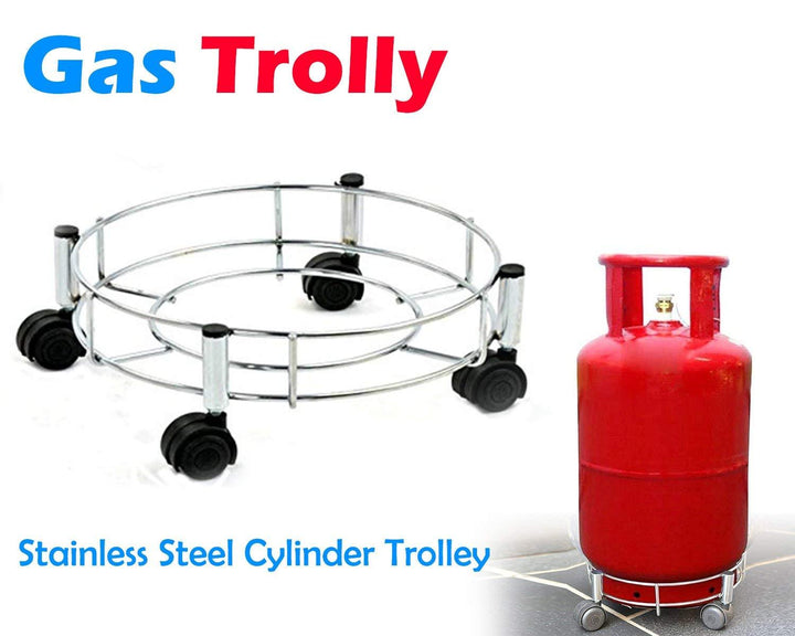 118 Stainless Steel Gas Cylinder Trolley - Trendex