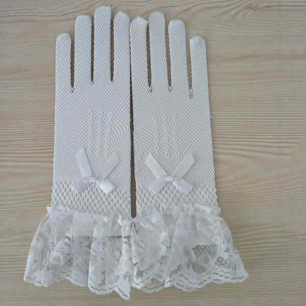 1 pair Knitted stretch mesh gloves - Trendex