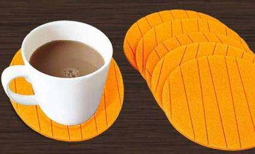 129 6 Pcs Useful Round Shape Plain Silicone Cup Mat Coaster Drinking Tea Coffee Mug Wine Mat For Home - Trendex