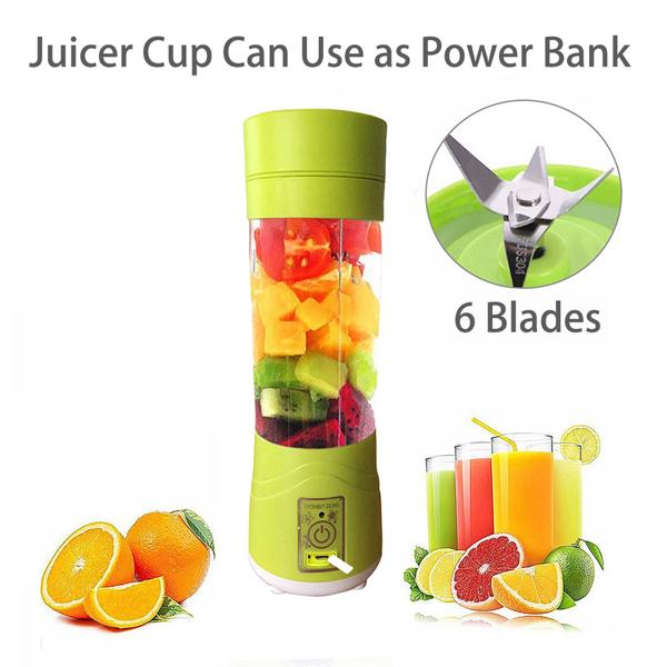 133 Portable Usb Electric Juicer - 6 Blades (Protein Shaker) - Trendex