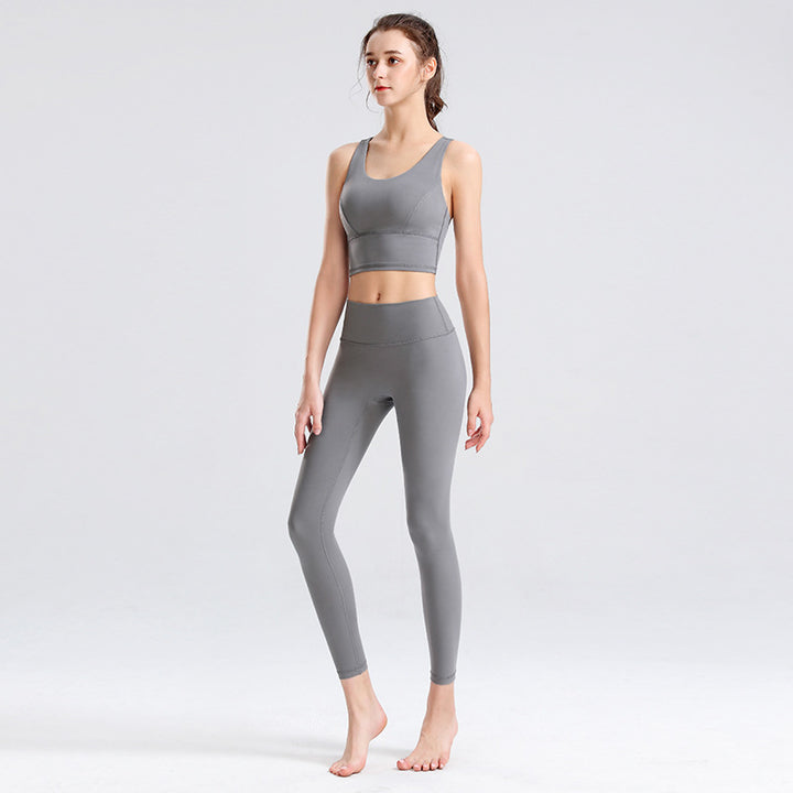 Running Yoga Tight Sports Vest Slim Fit Two-piece Suit - Trendex