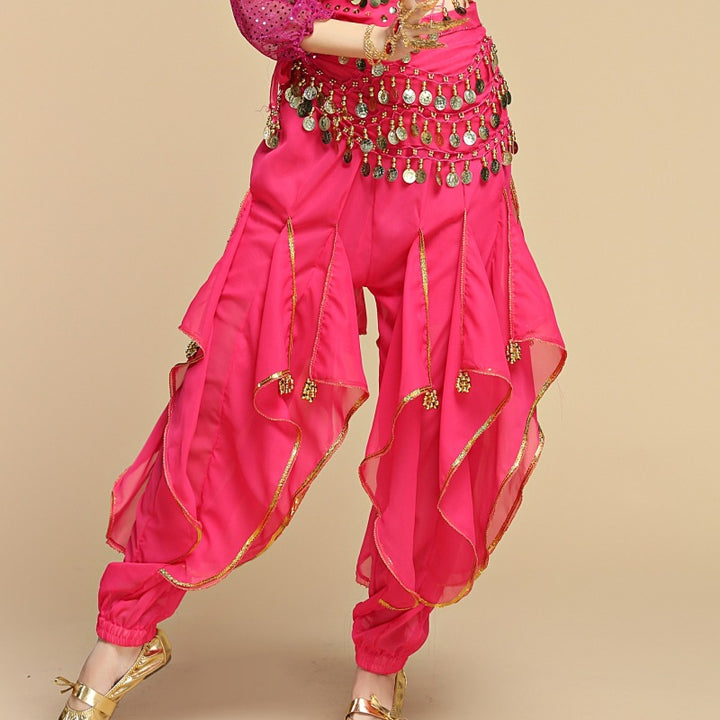 Children's Creative Leg Binding Glitter Chiffon Pants - Trendex
