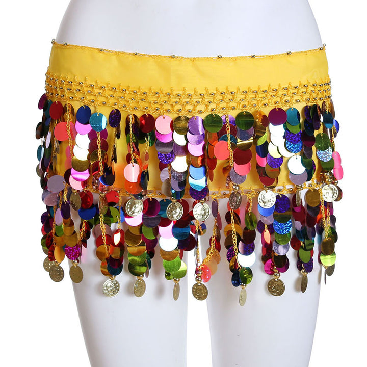 Belly Dancer Sequined Coin Belt - Trendex