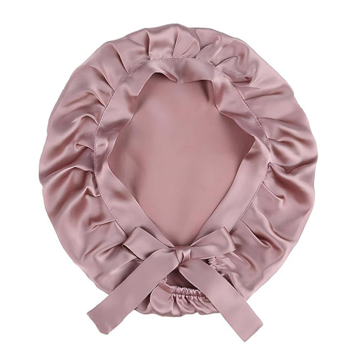 Double Layer Silk Elastic Band Nightcap - Trendex