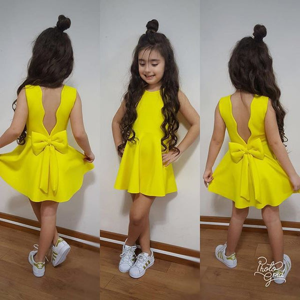 Children'S Clothing Summer Girls Sleeveless Halter Bow Girl Princess Dress Yp0265 - Trendex