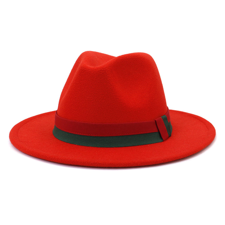 Big Brim British Style Woolen Jazz Top Hat - Trendex