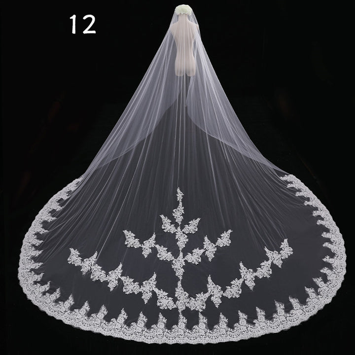 Bride Wedding Master Wedding Veil Long Long Tail - Trendex