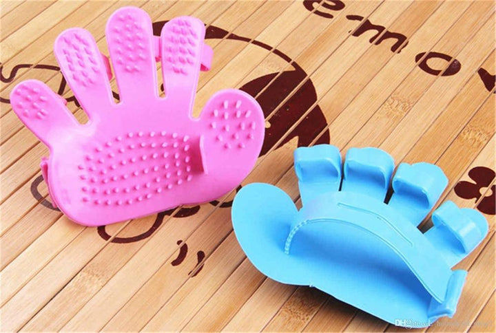 172 Rubber Pet Cleaning Massaging Grooming Glove Brush - Trendex