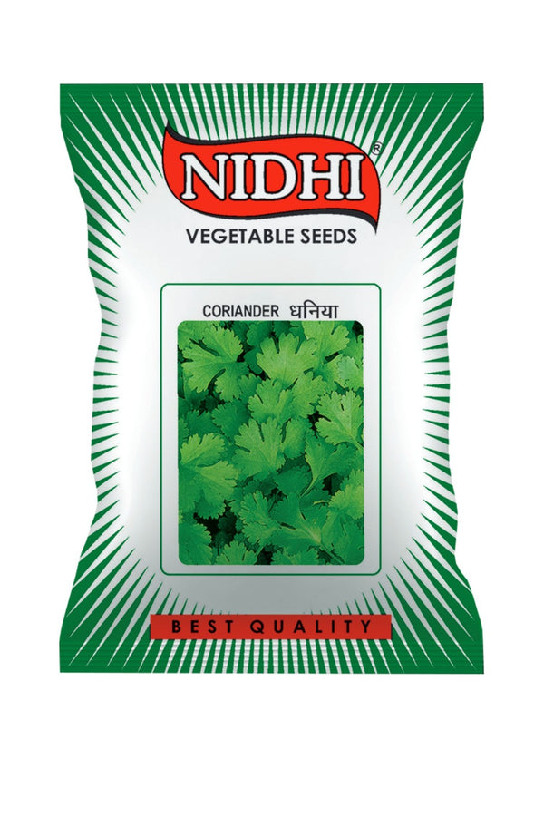 Vegetable seeds (Coriander) Tested And Packed For Home, Terrace and Kitchen Gardening