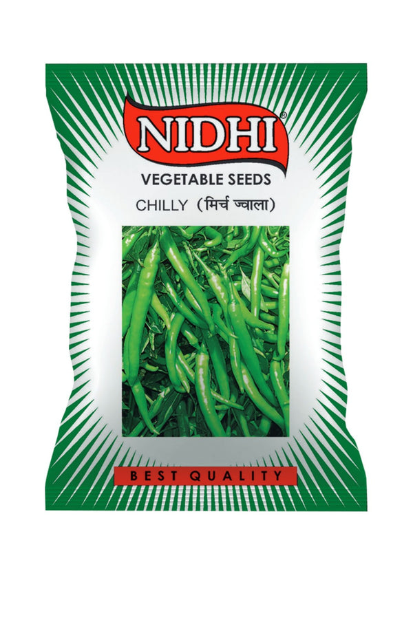Vegetable seeds (Chilly) Tested And Packed For Home, Terrace and Kitchen Gardening