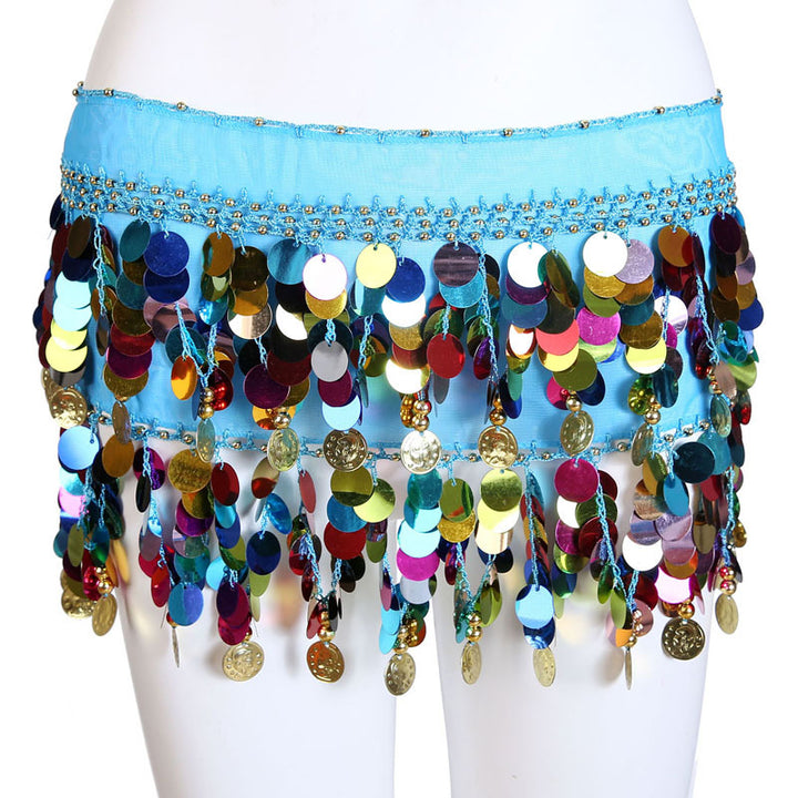 Belly Dancer Sequined Coin Belt - Trendex