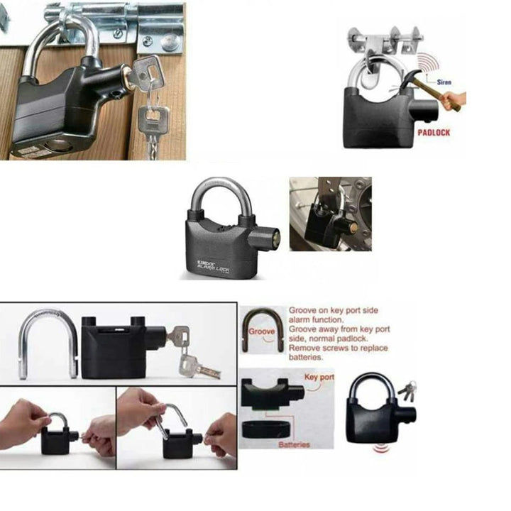 185 Anti Theft Security Pad Lock With Smart Alarm - Trendex