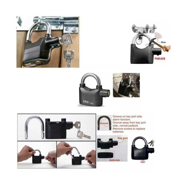 185 Anti Theft Security Pad Lock With Smart Alarm - Trendex