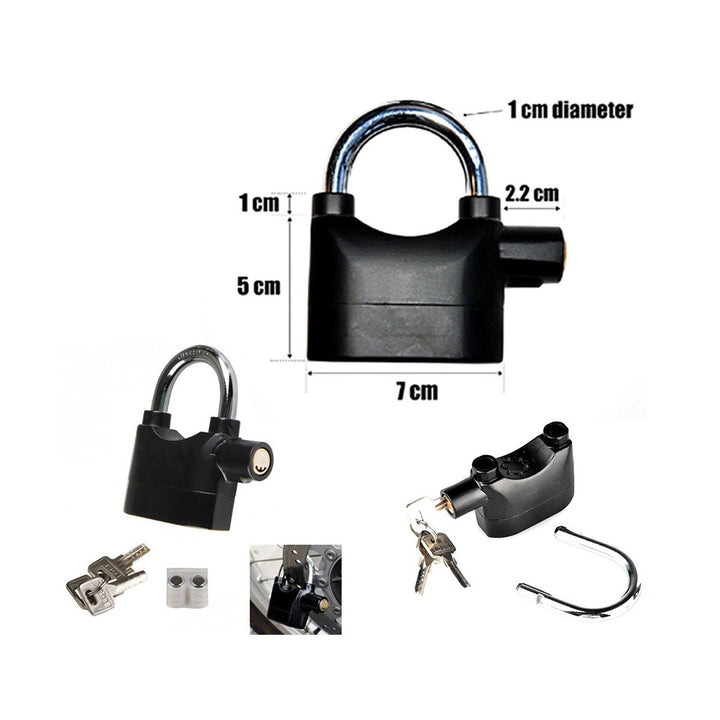 185 Anti Theft Security Pad Lock With Smart Alarm - Trendex