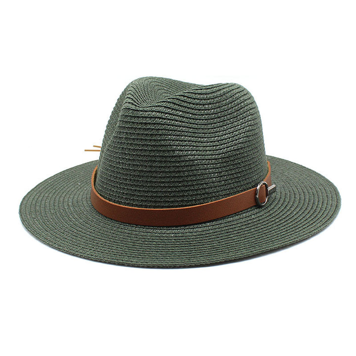 Sun Protection Travel Vacation Beach Woven Denim Top Hat - Trendex
