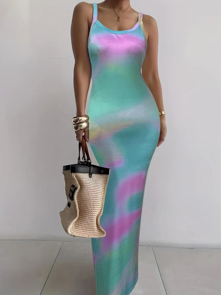 Summer New Suspender Slim Fit Slimming Long Dress - Trendex