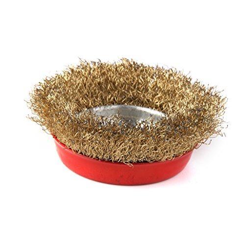 194 Wire Wheel Cup Brush (Gold) - Trendex