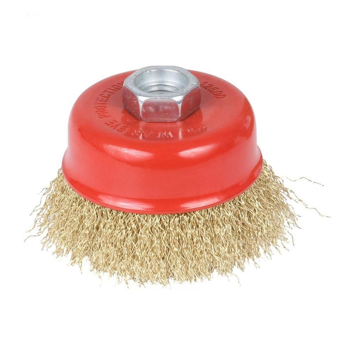 194 Wire Wheel Cup Brush (Gold) - Trendex