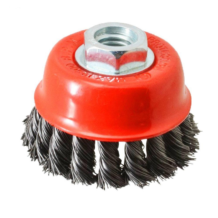 195 Wire Wheel Cup Brush (Black) - Trendex