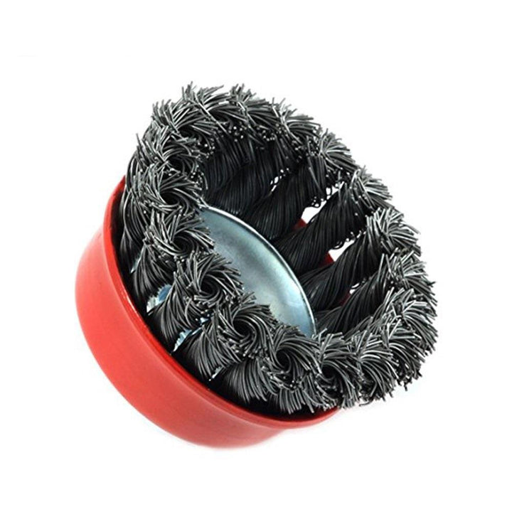 195 Wire Wheel Cup Brush (Black) - Trendex