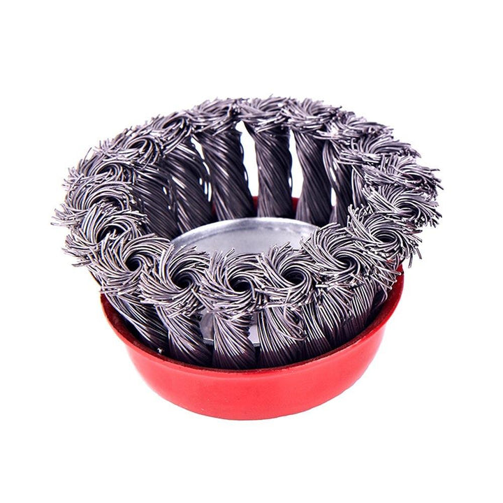 195 Wire Wheel Cup Brush (Black) - Trendex