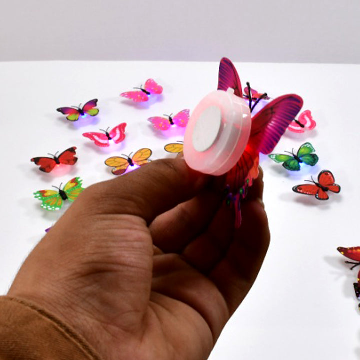 6497 Butterfly 3d Night Lamp Comes With 3d Illusion Design Suitable For Drawing Room Lobby. (Pack Of 50) - Trendex