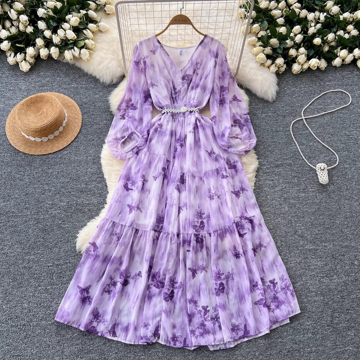 French Style High-grade Waist-tight Dress Women - Trendex