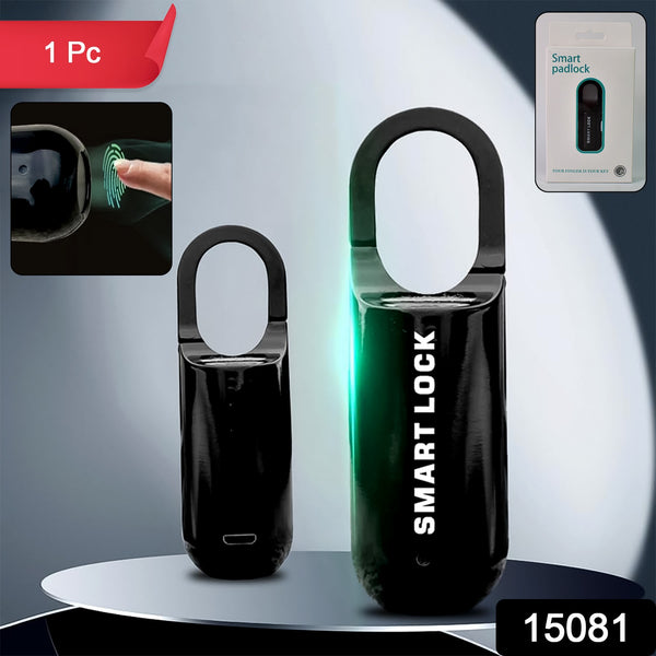 Small Usb Rechargeable Smart Fingerprint Padlock For Locker - Trendex