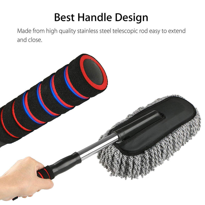Car Dust Brush  Gentle And Efficient Cleaning Tool For Interior And Exterior (1 Pc) - Trendex