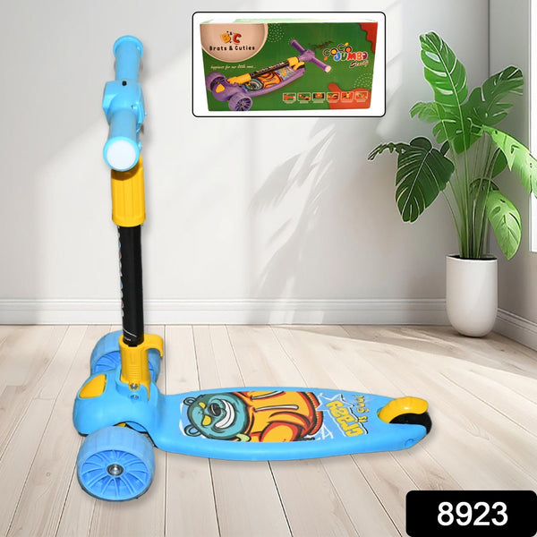 Jumbo Scooter For Kids 2 Wheels Steel Frame Large Foldable  Height Adjustable - Trendex