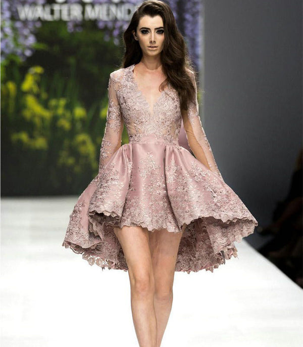 Short Deep V Small Dress Bridesmaid Dress - Trendex