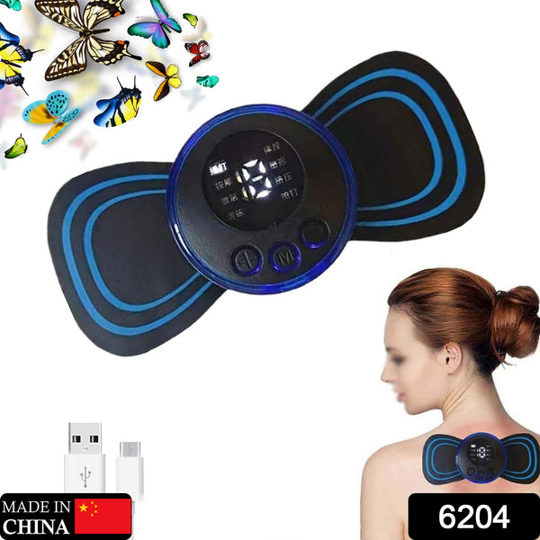 6204 Portable Usb Neck Massager Electric Neck Massager Automatic Massage Enhancer Mini Cervical Massager Ems Lymphatic Drainage Massage With Cable - Trendex